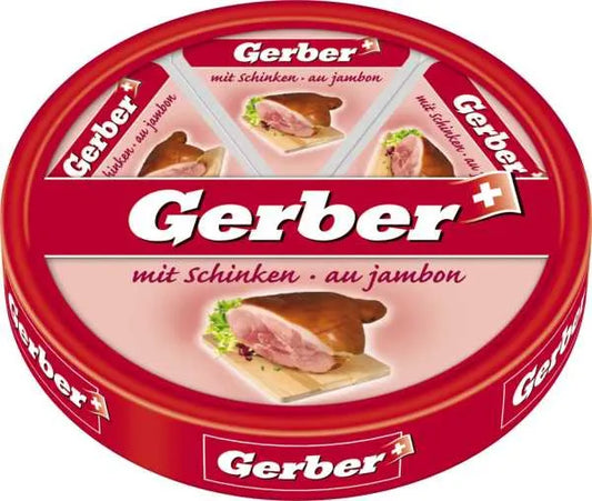 Gerber Schmelzkäse mit Schinken - Chuchichäschtli - Feines aus der Schweiz