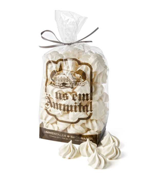 Emmentaler Backwaren Merängge Rosettli (Meringues Spitzen) - Chuchichäschtli - Feines aus der Schweiz