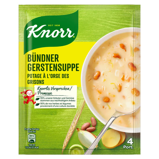 Knorr Bündner Gerstensuppe - Chuchichäschtli - Feines aus der Schweiz