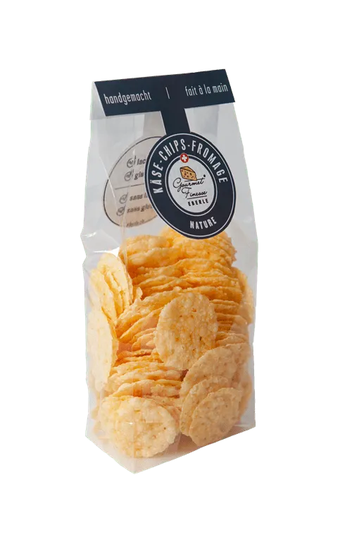 Eberle Käse Chips Nature (handgemacht) - Chuchichäschtli - Feines aus der Schweiz