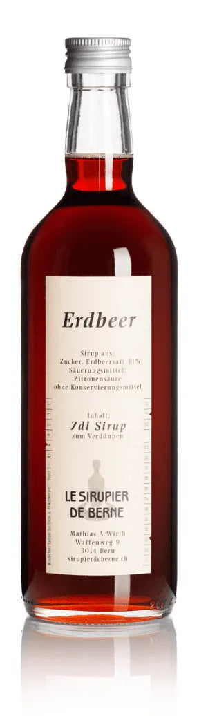 Erdbeer Sirup (Grosse Flasche) - Chuchichäschtli - Feines aus der Schweiz