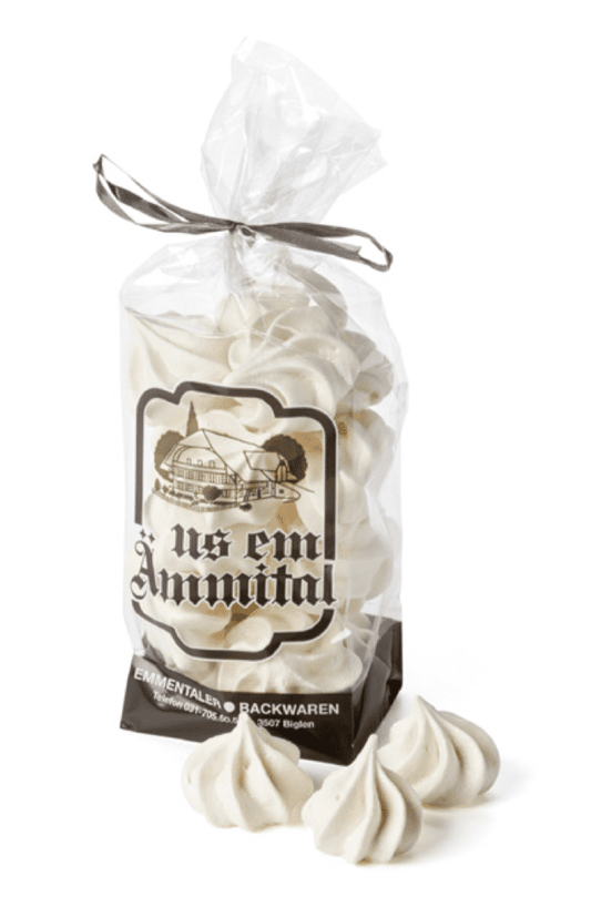 Emmentaler Backwaren Merängge Aemme Schümli (Meringues Spitzen) - Chuchichäschtli - Feines aus der Schweiz