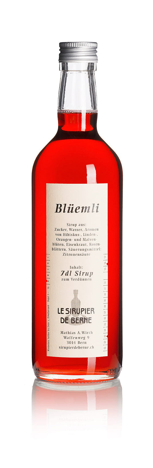 Blüemli Sirup Kräuter Sirup (Grosse Flasche) - Chuchichäschtli - Feines aus der Schweiz