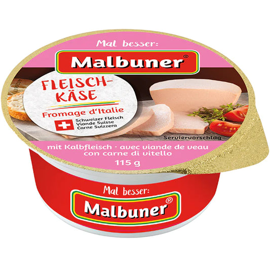 Malbuner Fleischkäse mit 15% Kalbfleisch - Chuchichäschtli - Feines aus der Schweiz