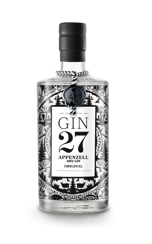 Appenzeller Premium Gin 27 - Chuchichäschtli - Feines aus der Schweiz