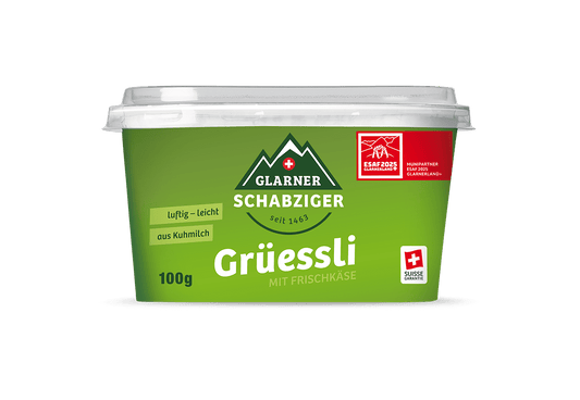 Schabziger Glarner Grüessli - Chuchichäschtli - Feines aus der Schweiz