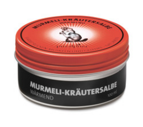 Murmeli Kräutersalbe - rot, grosse Dose - Chuchichäschtli - Feines aus der Schweiz