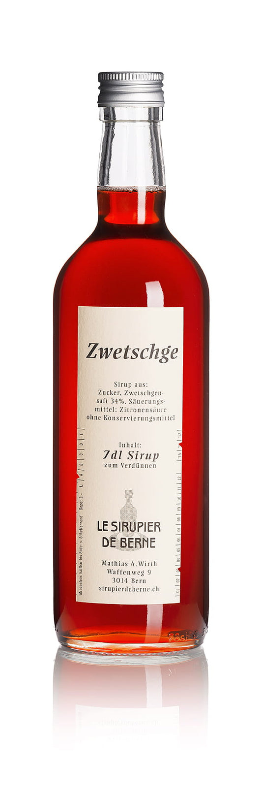 Zwetschgen Sirup (Grosse Flasche) - Chuchichäschtli - Feines aus der Schweiz