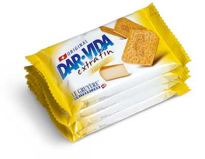 Dar-vida extrafin Gruyère (Dar-vida Käse Cracker) - Chuchichäschtli - Feines aus der Schweiz