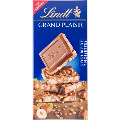 Lindt Grand Plaisir Double de Noisettes Lait - Chuchichäschtli - Feines aus der Schweiz