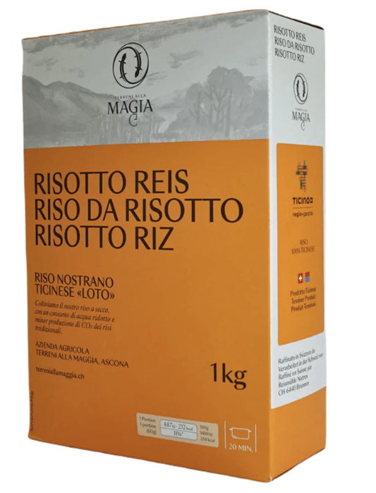 Terreni alla Maggia Risotto (Riso Nostrano Ticinese da Risotto Loto) - Chuchichäschtli - Feines aus der Schweiz